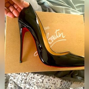 Black, Christian Louboutin So Kate Heels